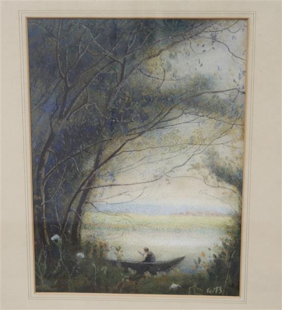 William Brock, three watercolours, largest 30 x 22cm